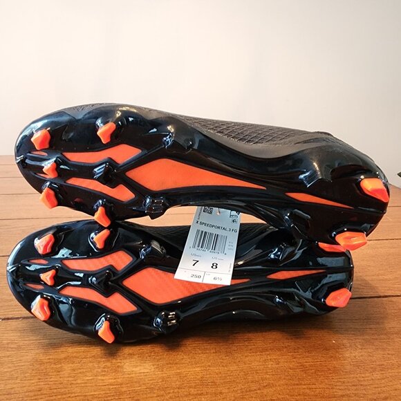 Adidas X Speedportal 3 FG Soccer Cleats GW8453 Black/Solar Red Mens Sz 7/Wmns 8 - Picture 8 of 8